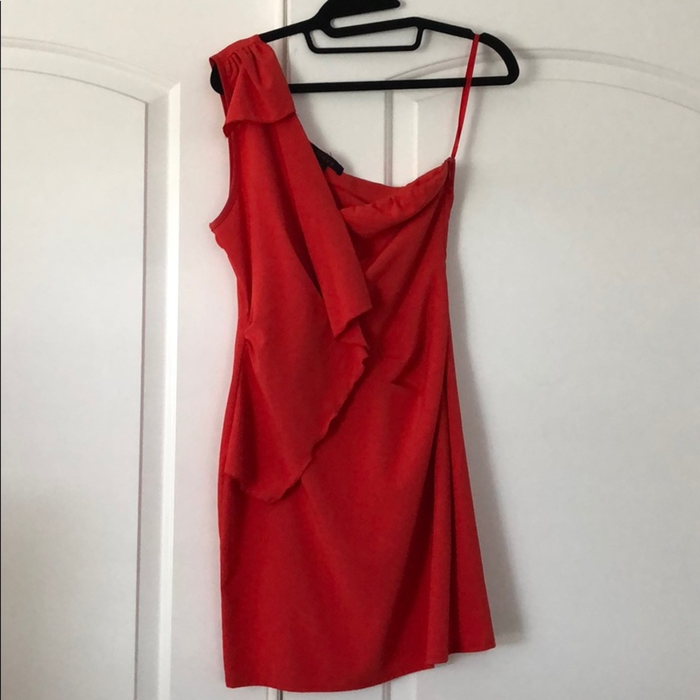 Cherry red cocktail dress